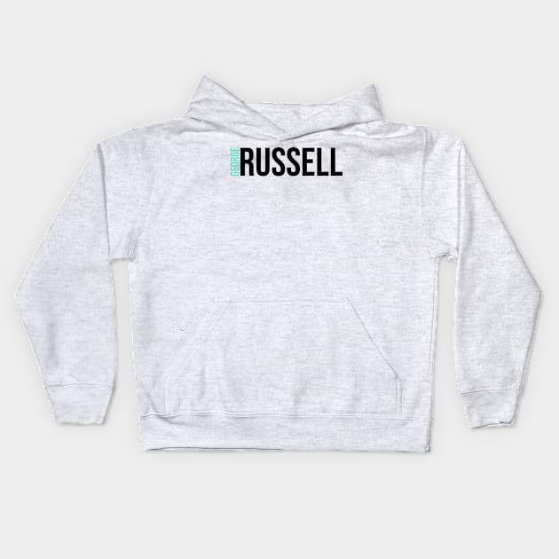 George Russell Driver Name - 2022 Season Kids Hoodie by GreazyL